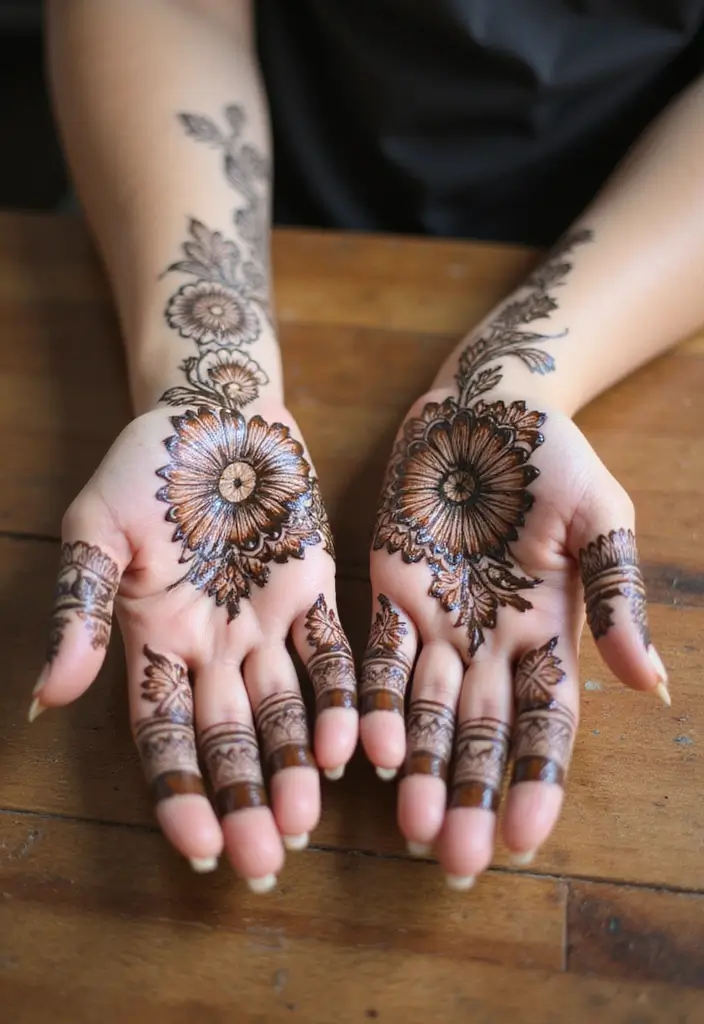 29 Boho Bridal Shower Ideas That Feel Effortlessly Beautiful - 25. Bohemian Henna Station