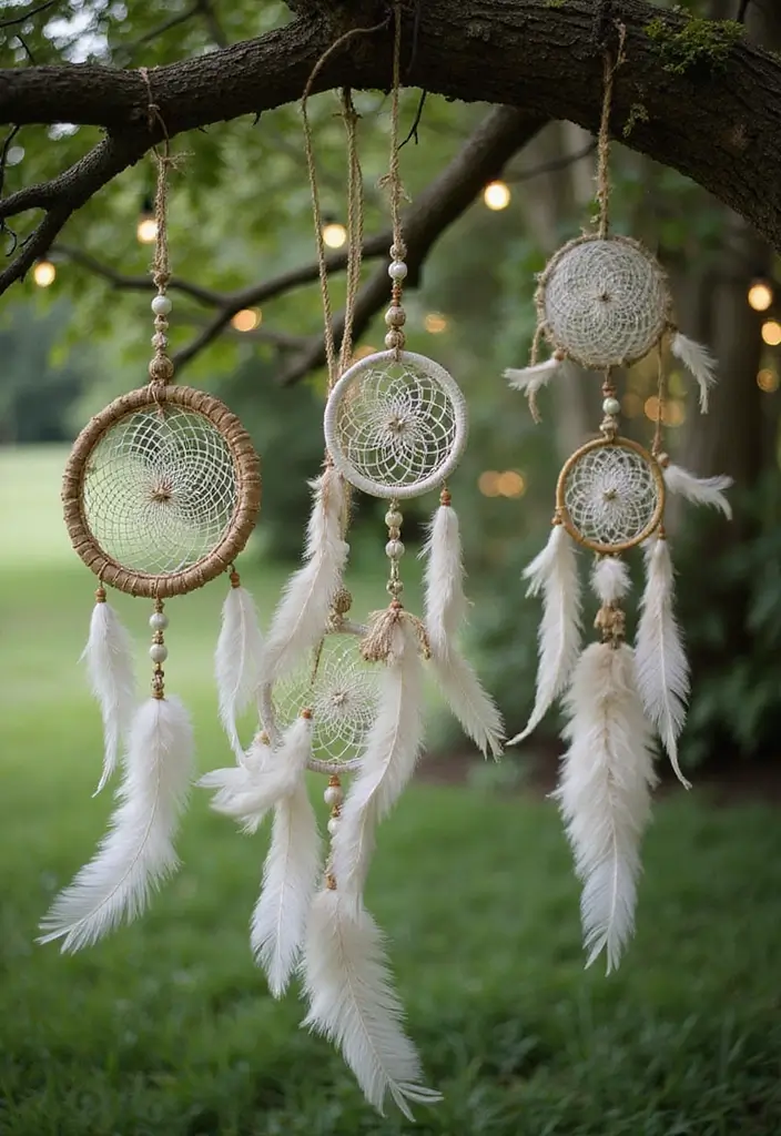 29 Boho Bridal Shower Ideas That Feel Effortlessly Beautiful - 4. Dreamcatcher Decor