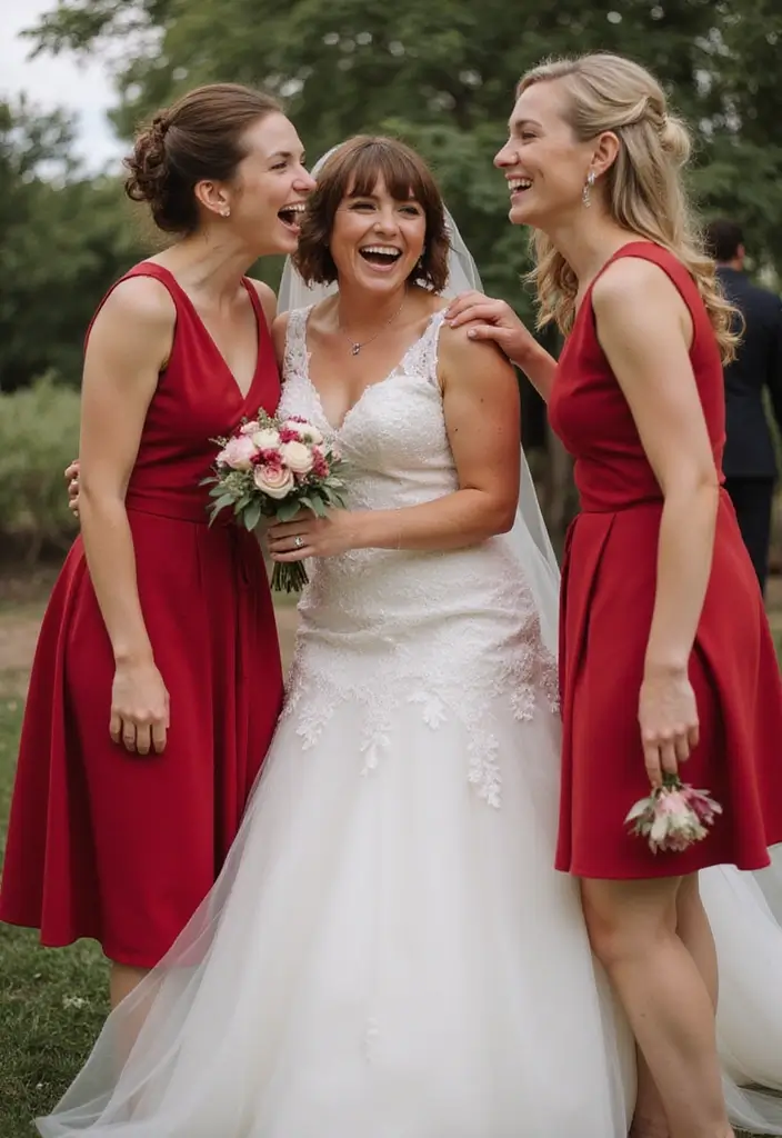 29 Bride With Sisters Photo Ideas That Capture Love - 13. Sisters in Action