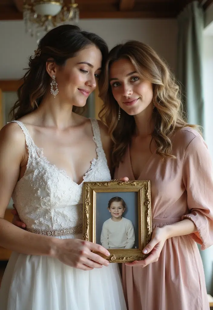 29 Bride With Sisters Photo Ideas That Capture Love - 19. The Keepsake Photo