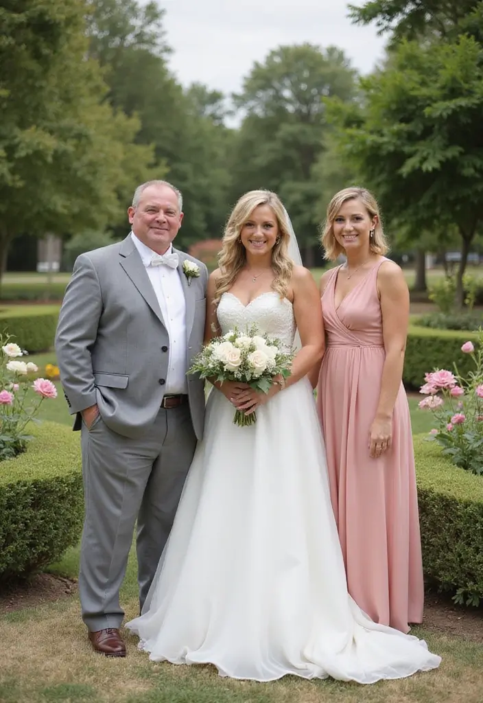 29 Bride With Sisters Photo Ideas That Capture Love - 20. The Family Portrait