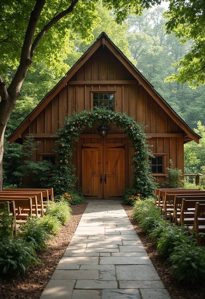 29 Different Wedding Ideas That Break Tradition Beautifully - 1. Rustic Eco-Friendly Venues