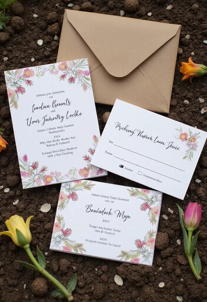 29 Different Wedding Ideas That Break Tradition Beautifully - 2. Plantable Invitations