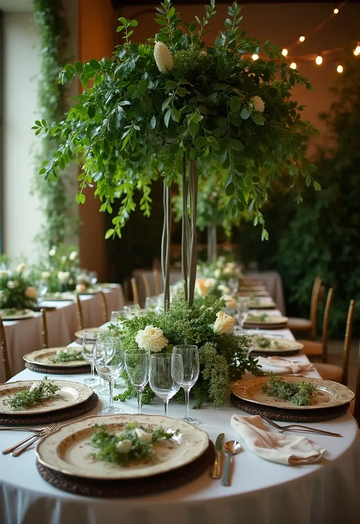 29 Different Wedding Ideas That Break Tradition Beautifully - 28. Greenery Over Flowers