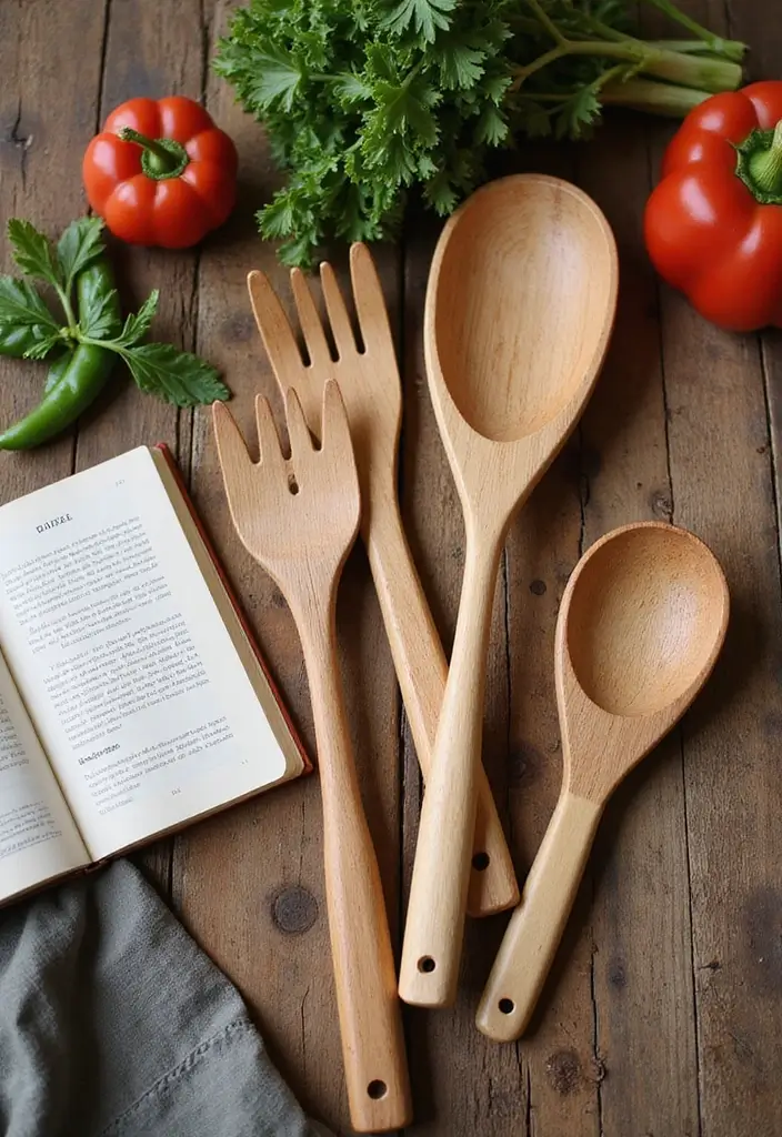 29 Eco-Friendly Wedding Shower Hostess Gift Ideas To Say Thanks - 17. Handcrafted Wooden Utensils