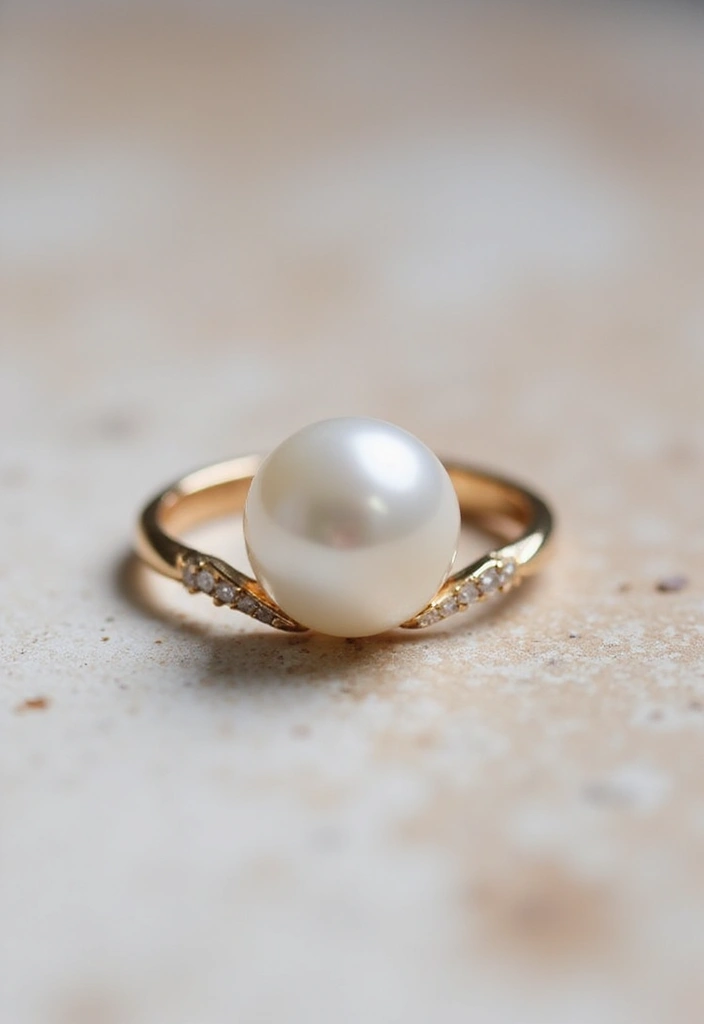 29 Engagement Ring Ideas That Sparkle With Personality - 11. Ethereal Pearls