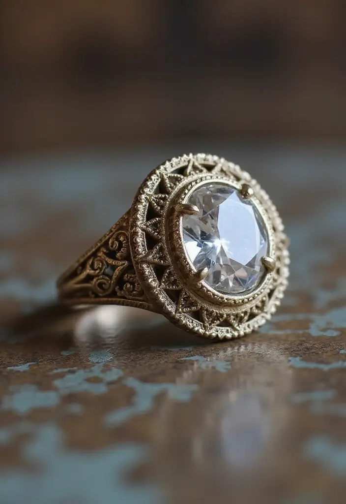 29 Engagement Ring Ideas That Sparkle With Personality - 14. Antique Revival