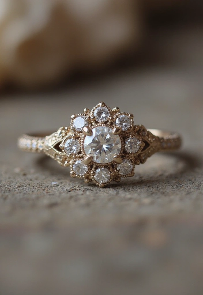 29 Engagement Ring Ideas That Sparkle With Personality - 2. Victorian Romance