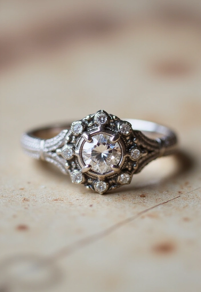 29 Engagement Ring Ideas That Sparkle With Personality - 27. Romantic Vintage Styles