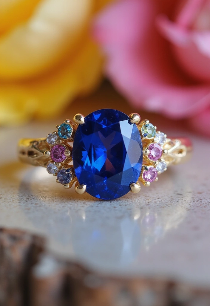 29 Engagement Ring Ideas That Sparkle With Personality - 29. Unique Color Combinations