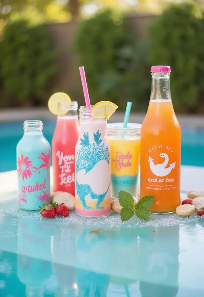 29 Pool Bridal Shower Ideas That Feel Fresh And Fun - 13. Reusable Drinkware