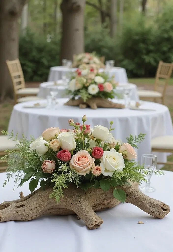 29 Pool Bridal Shower Ideas That Feel Fresh And Fun - 17. Natural Elements Centerpieces