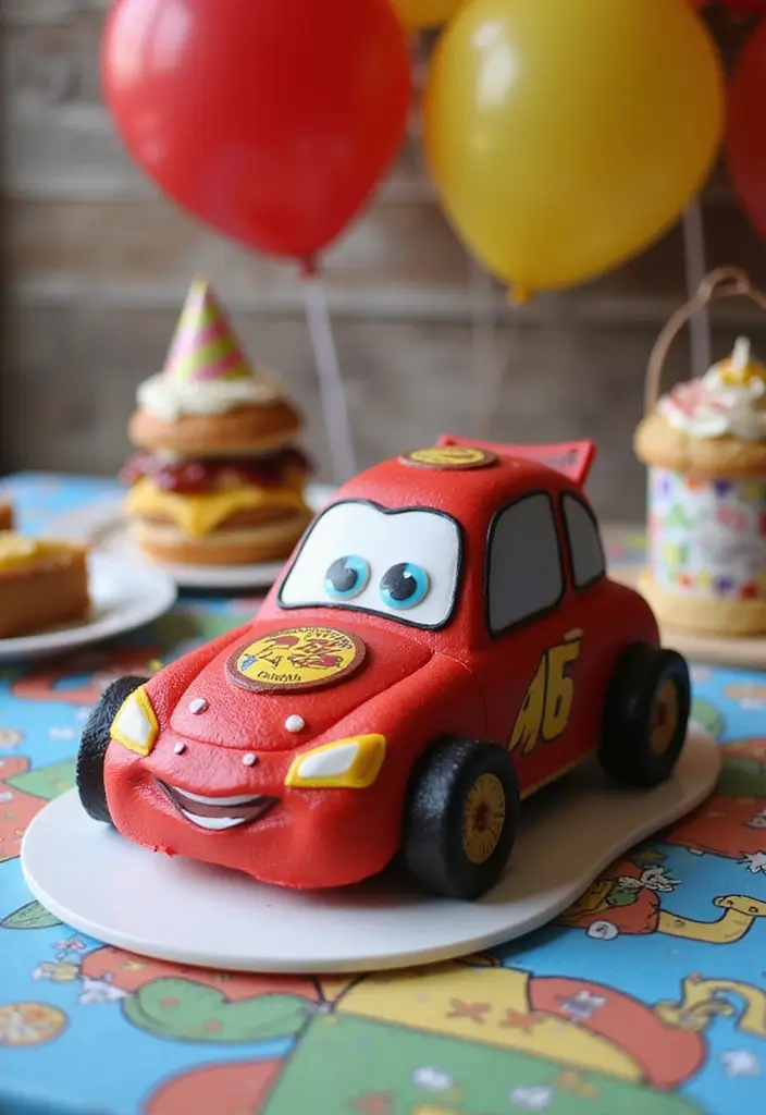 29 Race Car Birthday Cake Ideas That Thrill Any Fan - 23. Race Car Birthday Smash Cake