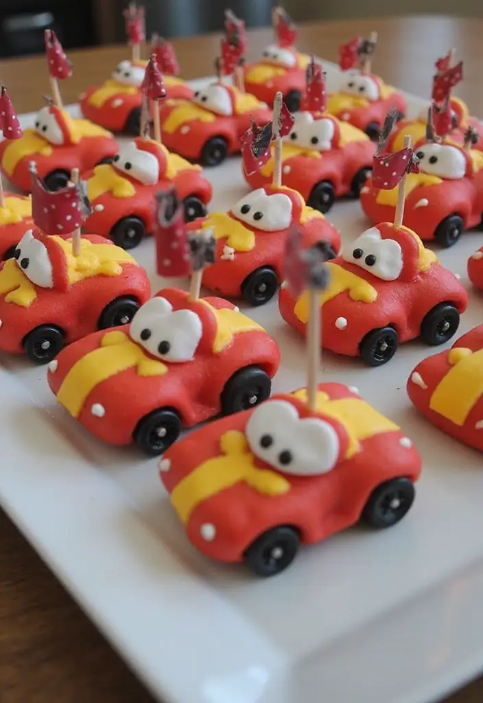 29 Race Car Birthday Cake Ideas That Thrill Any Fan - 28. Racing Party Cake Pops