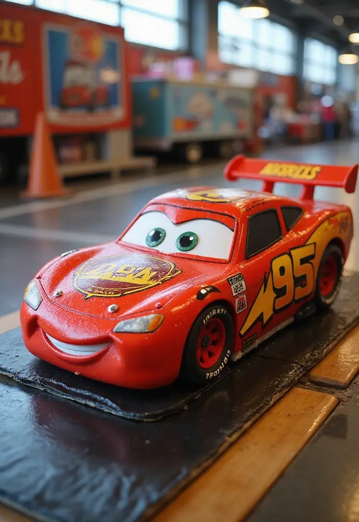 29 Race Car Birthday Cake Ideas That Thrill Any Fan - 5. Speeding Toward Cake