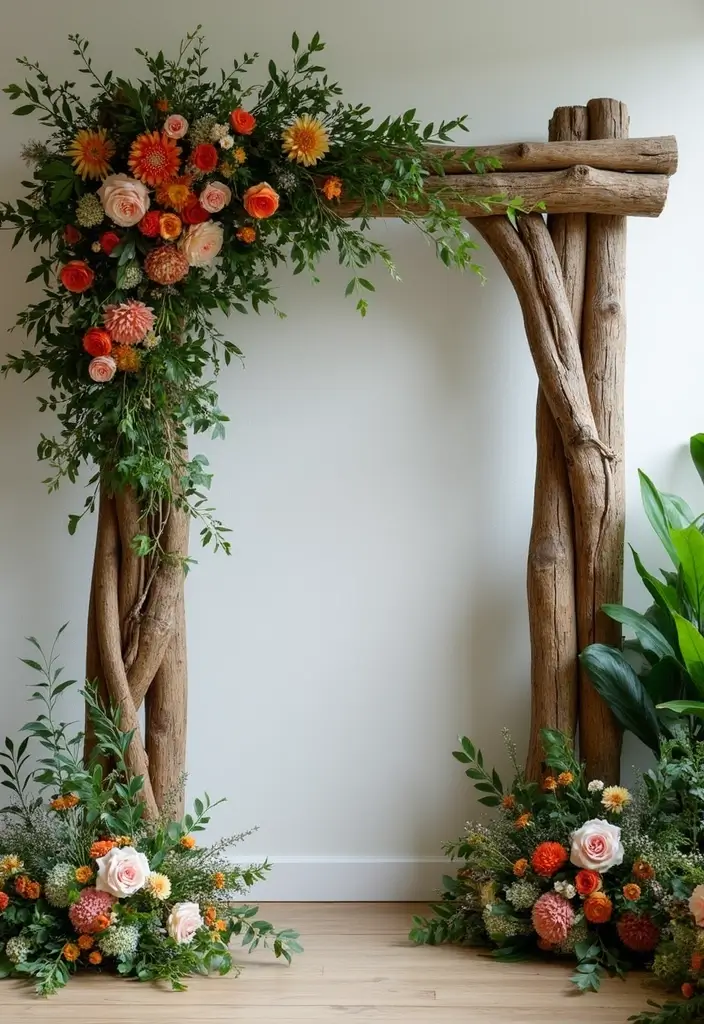 29 Wedding Arch Ideas Indoor Style That Stands Out - 1. Biophilic Beauty