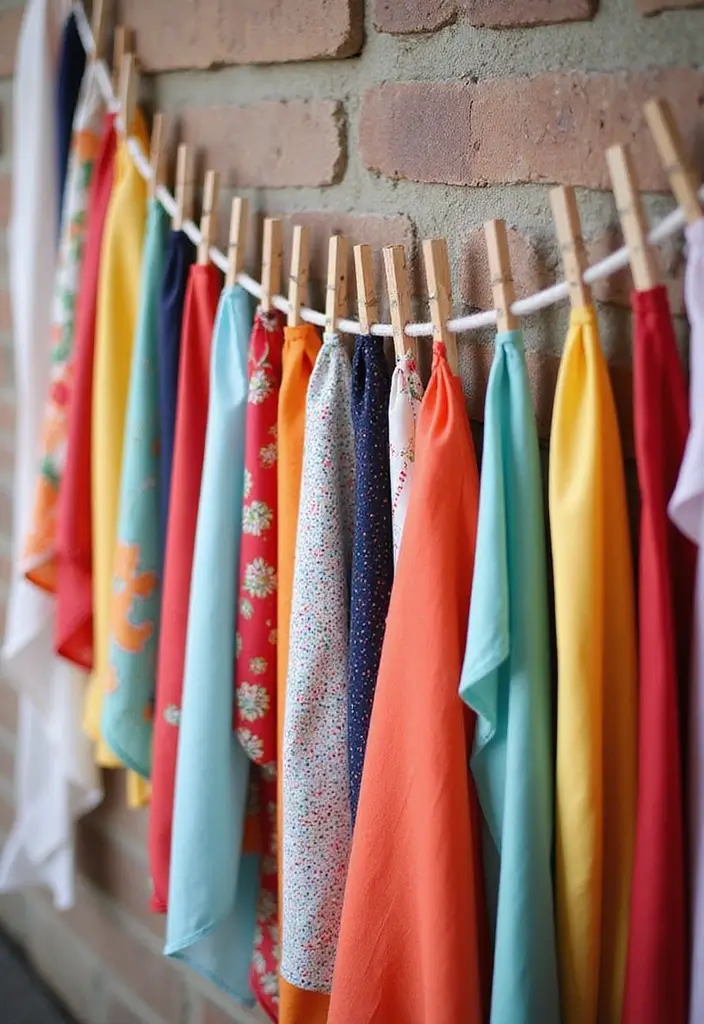 29 Wedding Banner Ideas That Add Festive Charm - 18. Fabric Swatch Banner