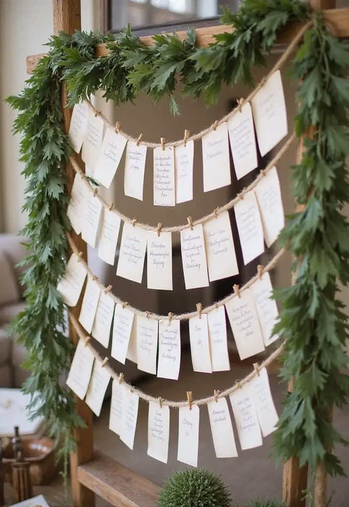 29 Wedding Banner Ideas That Add Festive Charm - 27. Simple Twine Banner