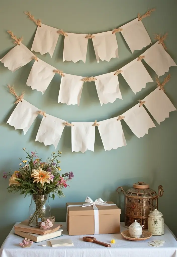 29 Wedding Banner Ideas That Add Festive Charm - 3. Eco-Friendly Paper Banner