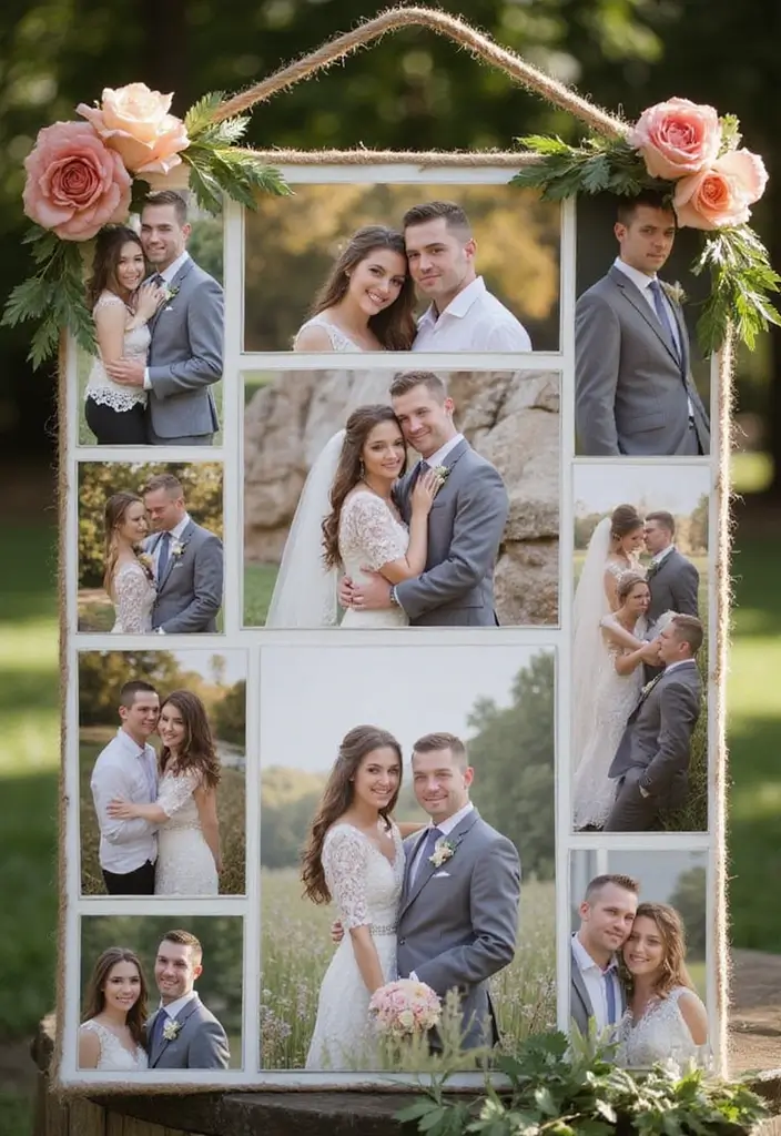 29 Wedding Banner Ideas That Add Festive Charm - 6. Personalized Photo Banner