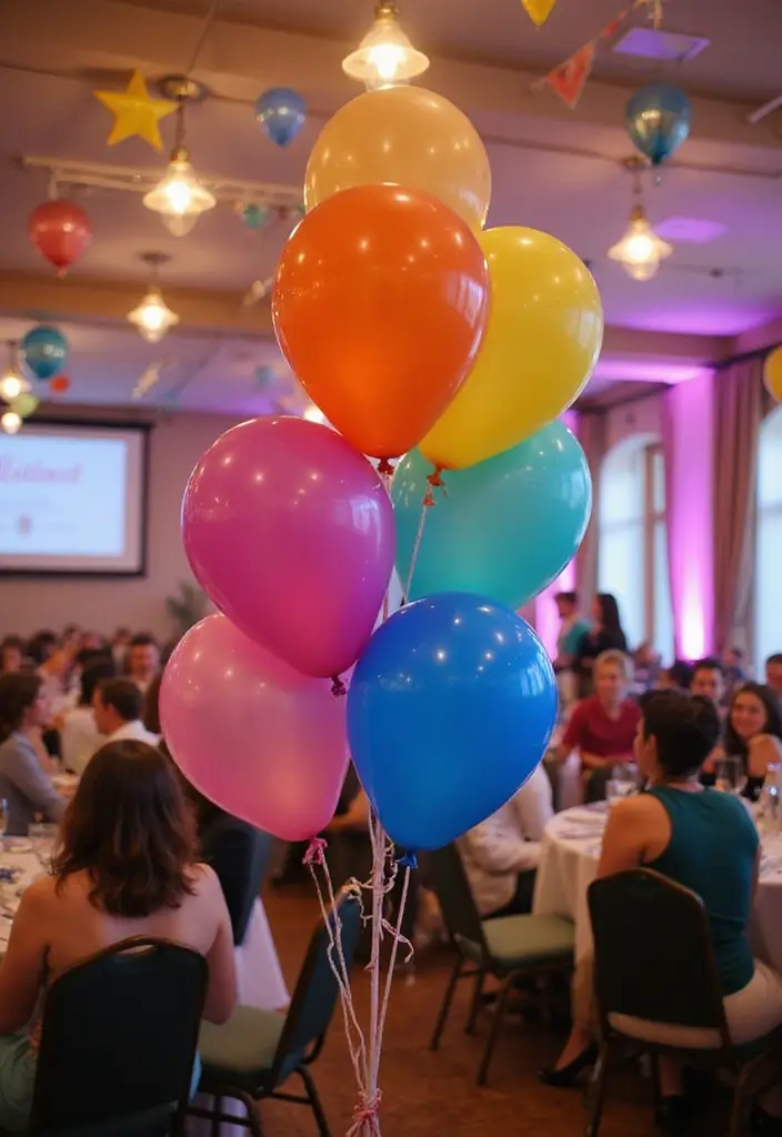 29 Wedding Banner Ideas That Add Festive Charm - 9. Balloon Banner