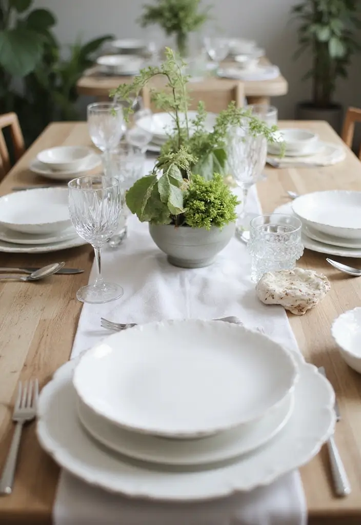 29 White Wedding Ideas That Feel Timeless - 19. White Table Runners
