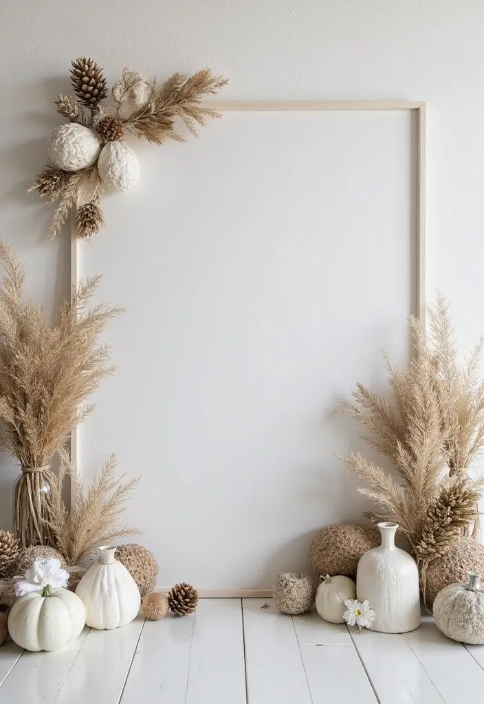 29 White Wedding Ideas That Feel Timeless - 23. White Decorations with Natural Elements