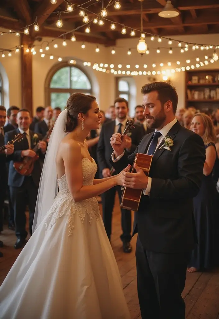 29 White Wedding Ideas That Feel Timeless - 24. White-Themed Music Choices