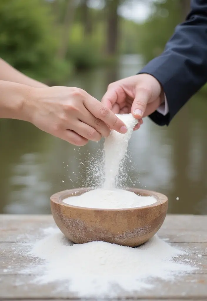 29 White Wedding Ideas That Feel Timeless - 28. Symbolic White Unity Ceremony