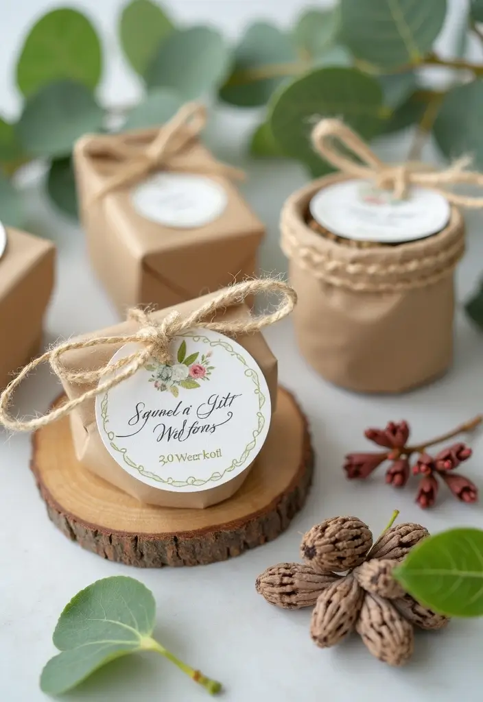 29 White Wedding Ideas That Feel Timeless - 8. Sustainable Wedding Favors