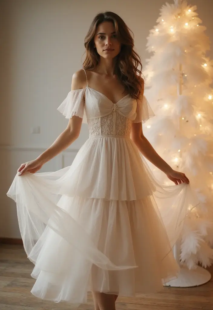 27 Engagement Dress Ideas That Make You Shine - 10. Romantic Tulle Dress