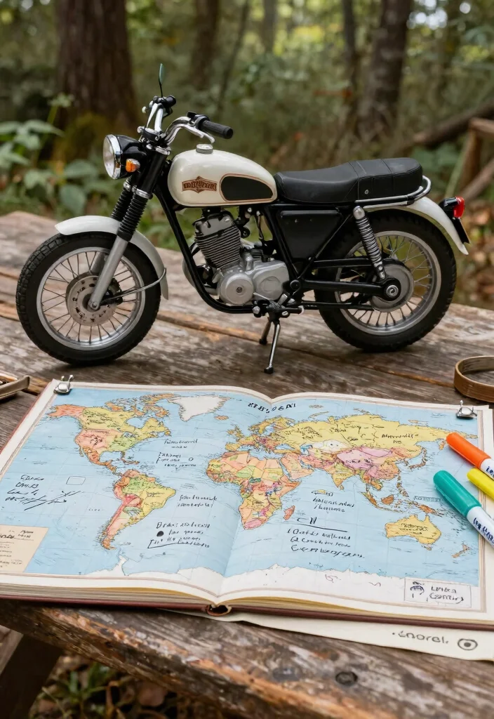 15 Motorcycle Wedding Ideas That Add Adventure To I Do - 11. Motorcycle-Themed Guestbook 1