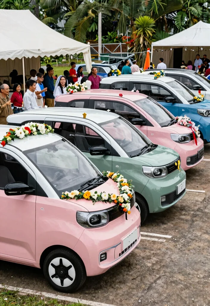 16 Roka Decoration Ideas That Shine With Tradition - 13. Eco-Friendly Transportation 1