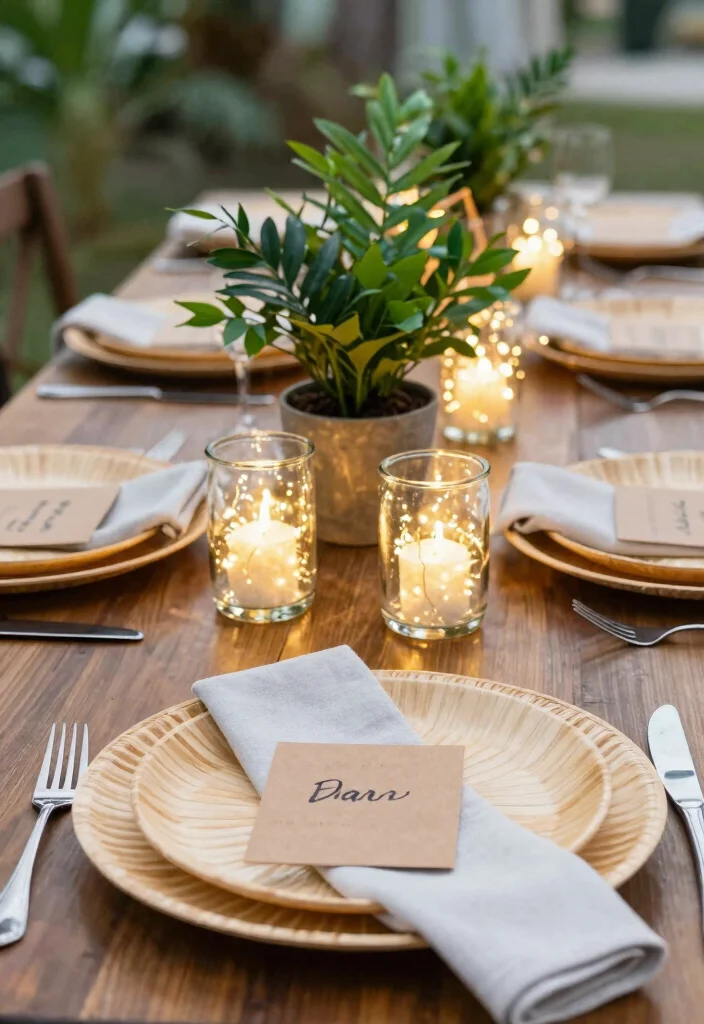 16 Roka Decoration Ideas That Shine With Tradition - 2. Sustainable Table Settings 1