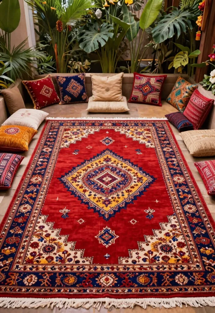 16 Roka Decoration Ideas That Shine With Tradition - 5. Traditional Indian Carpets 1