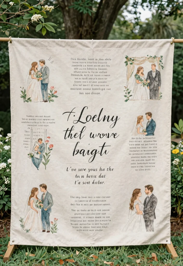 16 Roka Decoration Ideas That Shine With Tradition - 8. Personalized Ceremony Backdrop 1