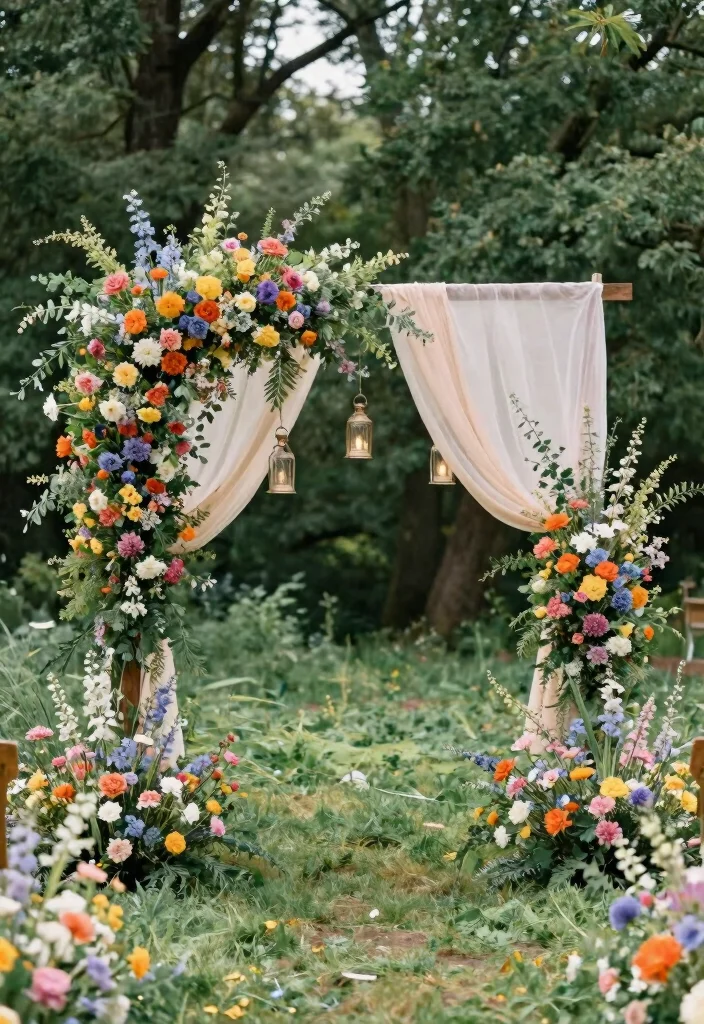 16 Wedding Decor Ideas Outdoor And Dreamy - 1. Whimsical Floral Arches 1