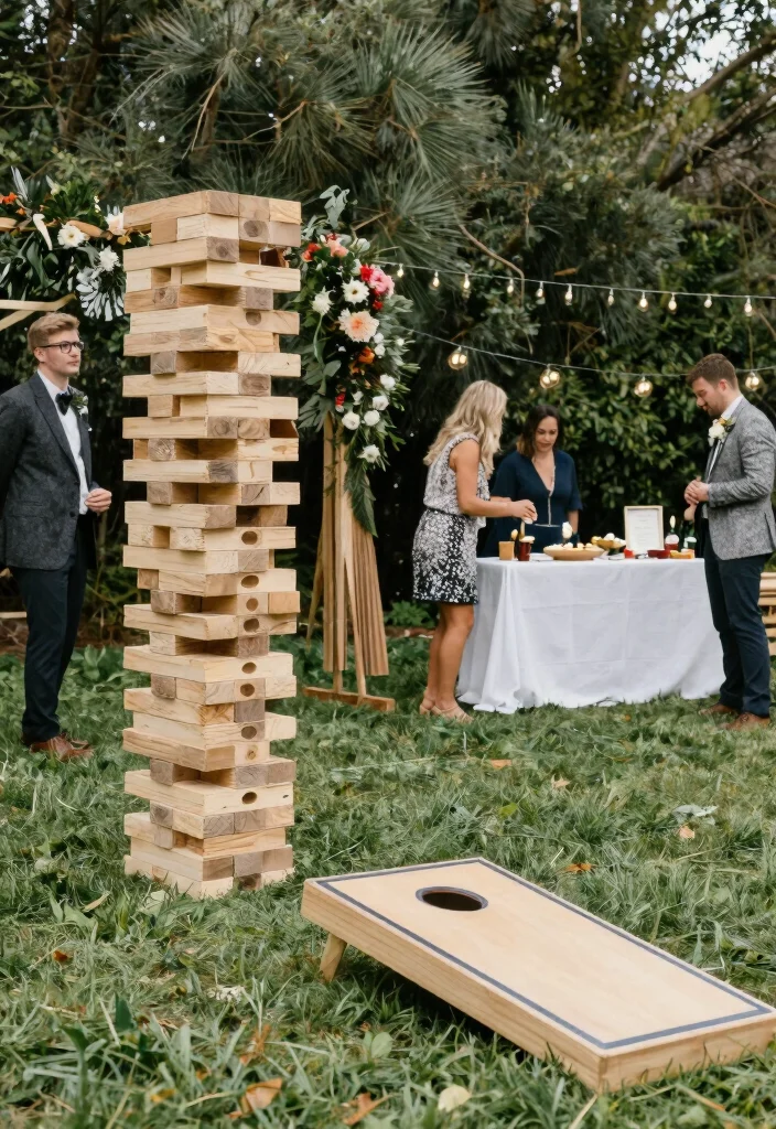 16 Wedding Decor Ideas Outdoor And Dreamy - 14. Outdoor Game Stations 1
