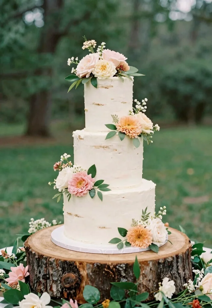 16 Wedding Decor Ideas Outdoor And Dreamy - 7. Unique Cake Displays 1