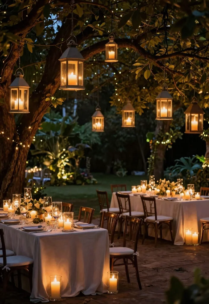 16 Wedding Decor Ideas Outdoor And Dreamy - 8. Lanterns and Candlelight 1