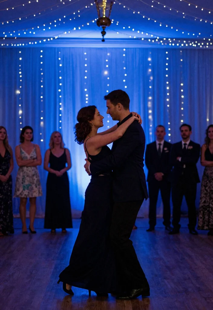 17 Blue Wedding Ideas That Add Something Truly Special - 16. Romantic Blue First Dance 1
