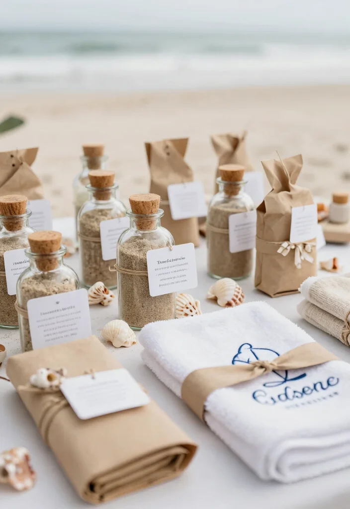17 Boho Wedding Ideas That Bring Free-Spirited Beauty - 10. Beach-Inspired Favors 1