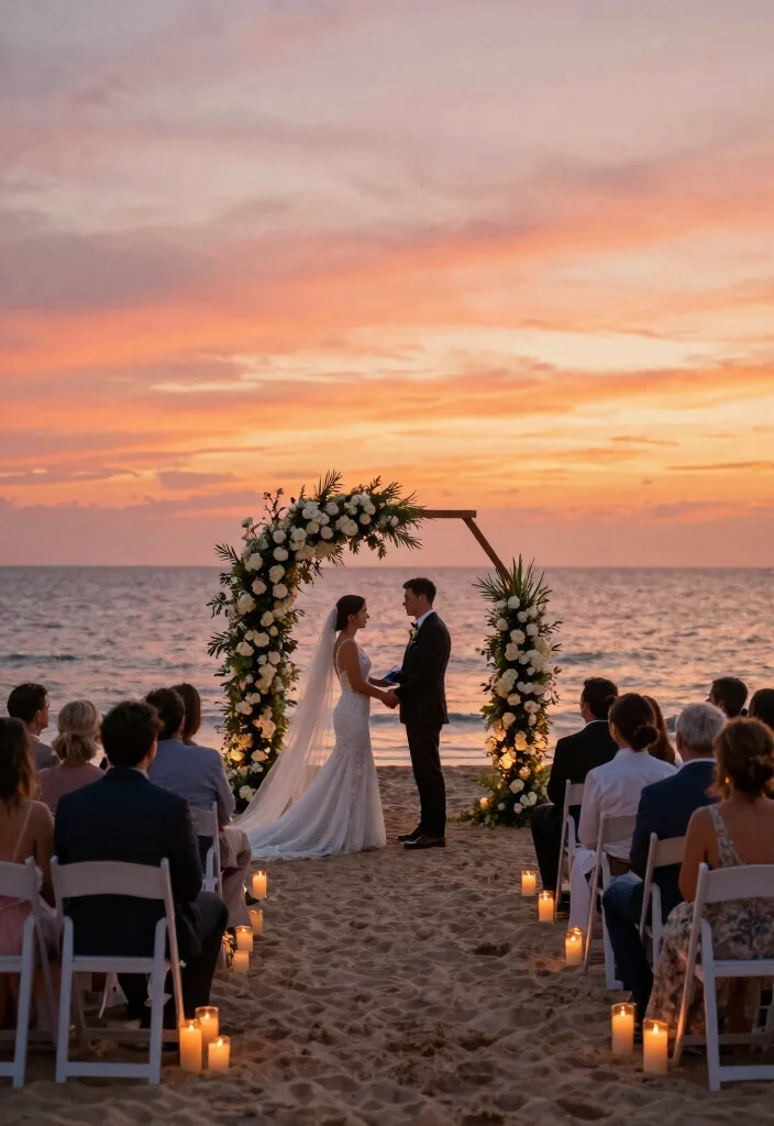 17 Boho Wedding Ideas That Bring Free-Spirited Beauty - 17. Sunset Ceremonies 1
