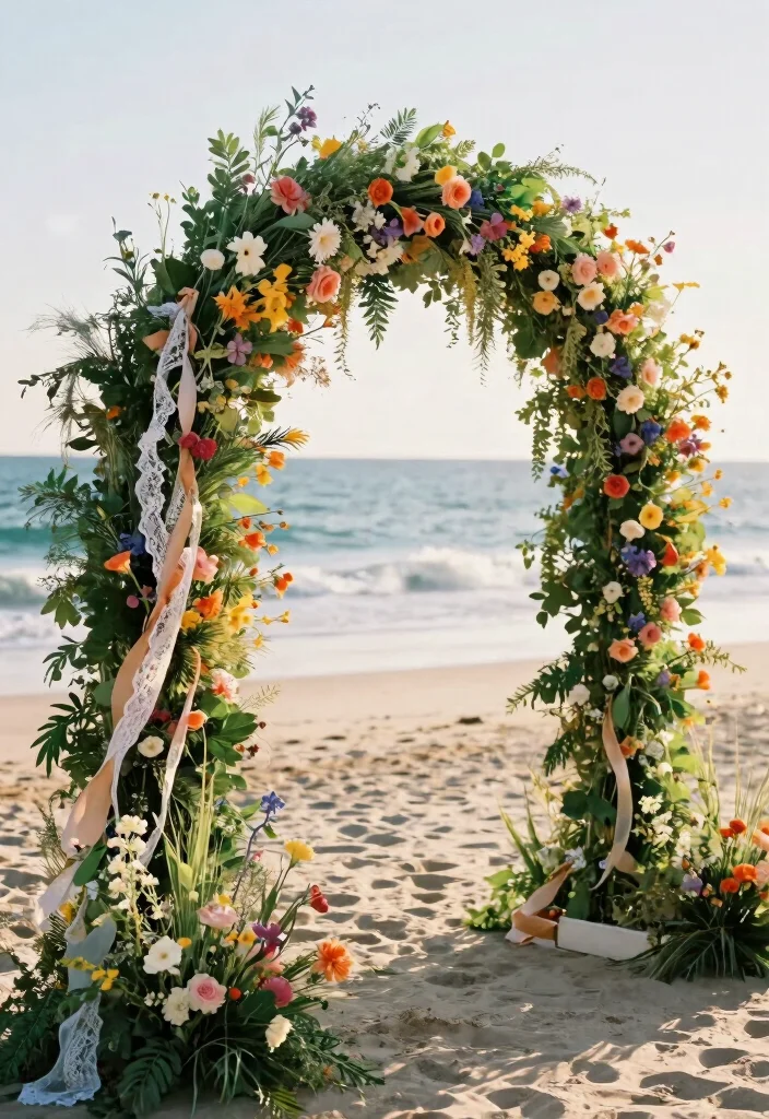 17 Boho Wedding Ideas That Bring Free-Spirited Beauty - 3. Dreamy Floral Arches 1