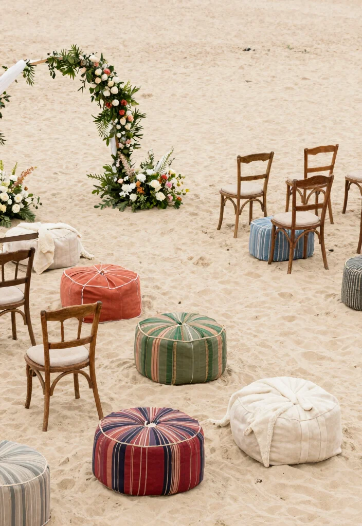 17 Boho Wedding Ideas That Bring Free-Spirited Beauty - 5. Unique Ceremony Seating 1