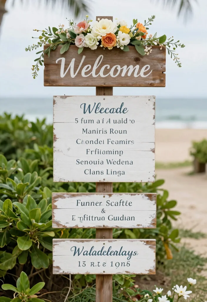 17 Boho Wedding Ideas That Bring Free-Spirited Beauty - 8. Personal Touches with Signage 1