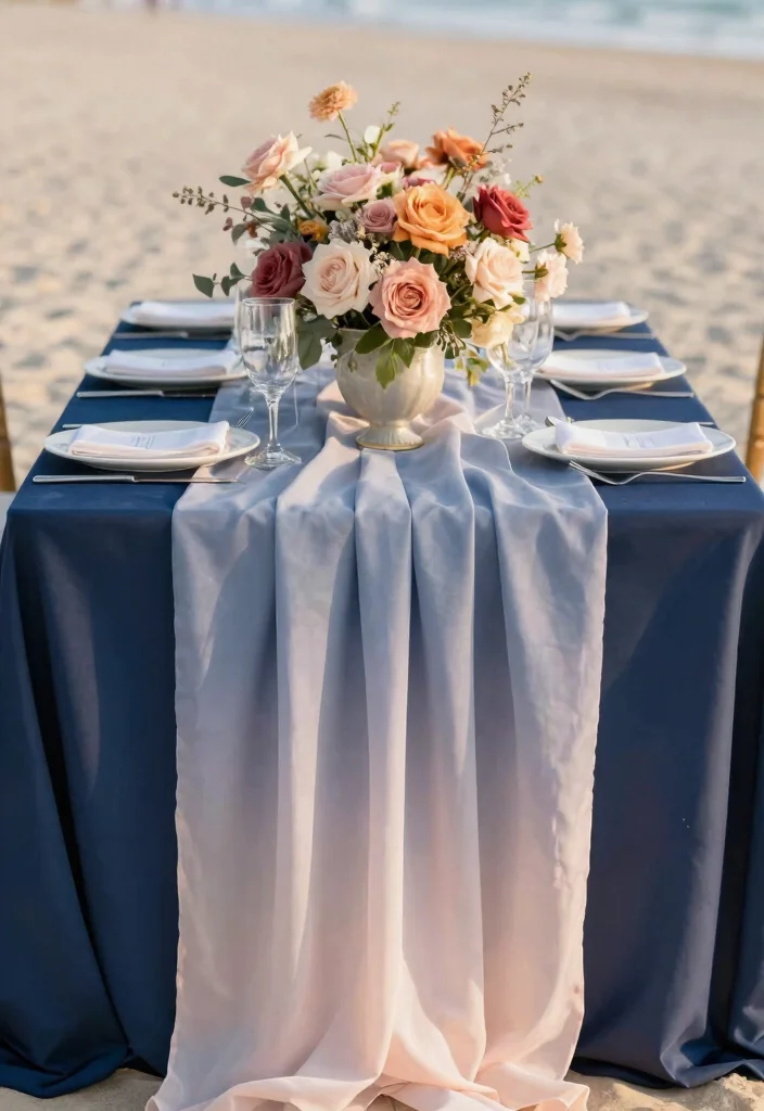 17 Boho Wedding Ideas That Bring Free-Spirited Beauty - 9. Vibrant Ombre Decor 1