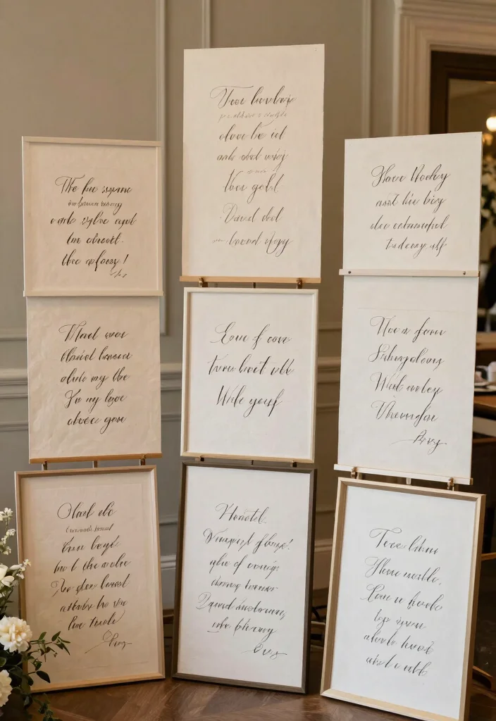 17 Bride Room Decoration Ideas For Stunning Photos - 13. Calligraphy and Signage 1