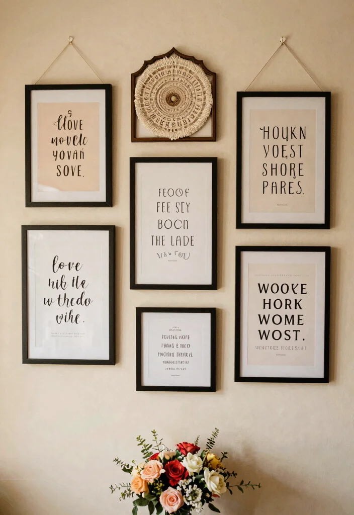 17 Bride Room Decoration Ideas For Stunning Photos - 7. Wall Art 1