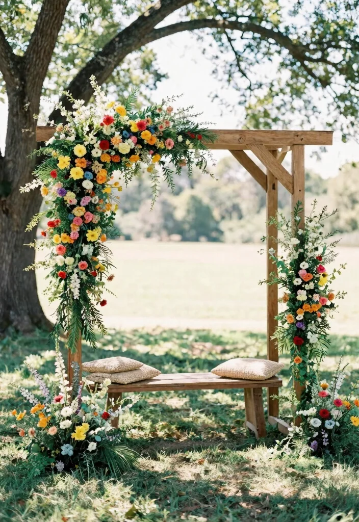 17 Casual Wedding Ideas That Feel Relaxed and Romantic - 1. Bohemian Chic Arches 1